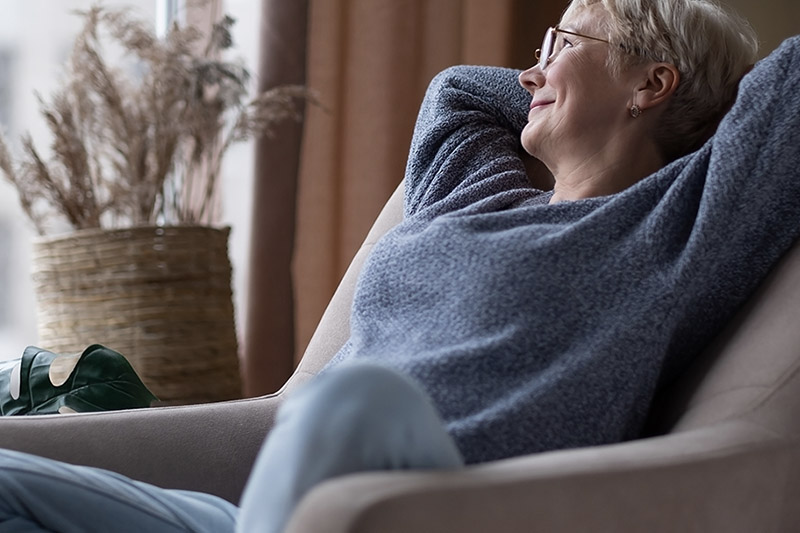woman relaxing