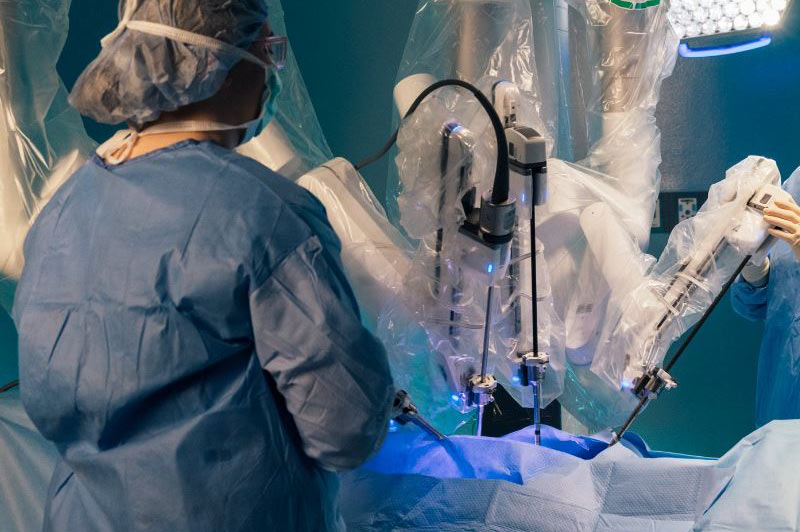 Robotic surgery set up